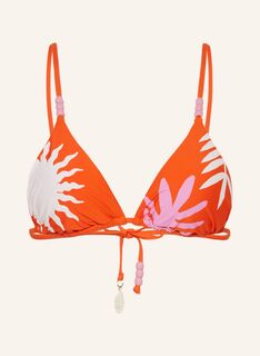 Топ бикини SEAFOLLY Triangel LA PALMA mit Schmuckperlen, экру