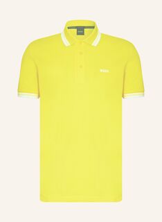 Рубашка поло BOSS Piqué PADDY CURVED Regular Fit, желтый