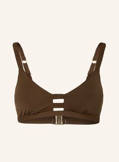 Топ бикини SEAFOLLY Bralette COLLECTIVE, коричневый