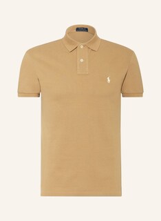 Рубашка поло POLO RALPH LAUREN Piqué Slim Fit, кэмел