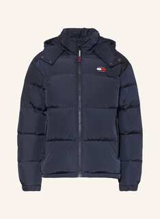 Пуховик TOMMY JEANS ALASKA mit abnehmbarer Kapuze, темно-синий