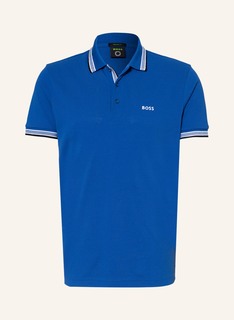 Рубашка поло BOSS Piqué PADDY CURVED Regular Fit, синий