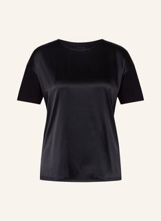 Блуза BOSS ESANDY im Materialmix aus Seide, черный