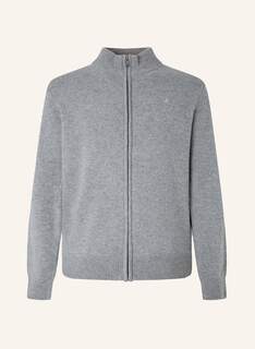 Кардиган HACKETT LONDON LAMBSWOOL FZIP, светло-серый