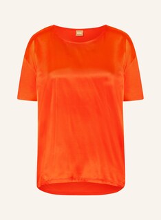 Блуза BOSS ESANDY im Materialmix aus Seide, оранжевый