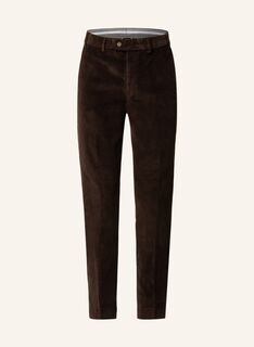 Вельветовые брюки HILTL Regular Fit, темно-коричневый