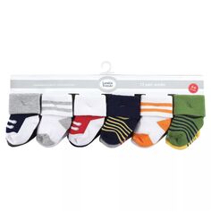 Махровые носки Luvable Friends для новорожденных мальчиков и малышей, спортивные, 12 шт. Luvable Friends