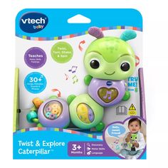 Плюшевая игрушка Caterpillar VTech Twist &amp; Explore VT International