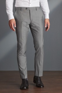 Шерстяные костюмные брюки Signature Tollegno Next, серый