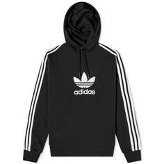 Женская толстовка Adidas 3-Stripe, черный/белый