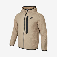 Худи Nike Zip Tech Fleece, черный/светло-коричневый