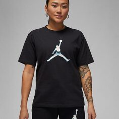 Футболка Nike Air Jordan Women&apos;s Graphic, черный/белый