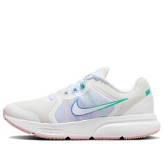Кроссовки Nike Zoom Span 4 Low Tops, белый/голубой/зеленый