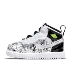 Кроссовки для малышей Nike Air Jordan 1 Mid Alt Se (TD), черный/белый/зеленый