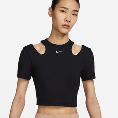 Топ Nike Sportswear Essentials Women&apos;s Short-Sleeve, черный