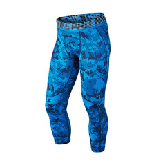 Тайтсы Nike Pro Hypercool 3/4, синий