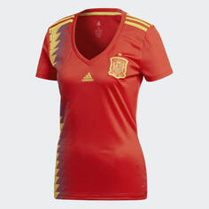 Футболка Adidas Camisa Espanha 1 Feminina, красный/желтый