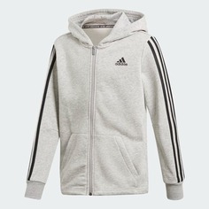 Толстовка Adidas Must Haves 3-stripes Training, серый/черный