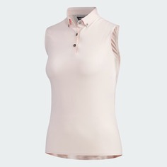 Поло Adidas Golf Adipure Sleeveless, светло-розовый