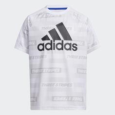 Футболка Adidas Short Sleeve, белый/синий/темно-серый/черный