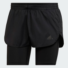 Шорты Adidas Run Fast Two-In-One, черный