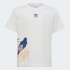Футболка Adidas Originals Flower Print, белый