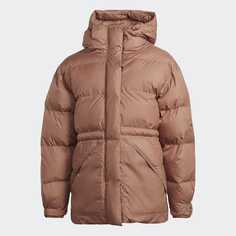 Куртка adidas by Stella McCartney Mid-Length Padded Winter, темно-розовый
