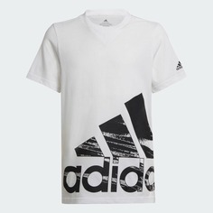 Футболка Adidas Training Logo, белый/черный