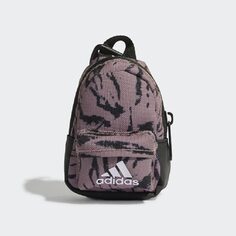 Рюкзак adidas ESSENTIALS, черный/фиолетовый