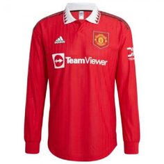 Лонгслив Adidas Manchester United 2023/23 Player Edition HEAT.RDY Home Shirt, красный/белый
