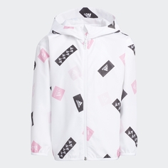Куртка Adidas Logo, белый/розовый/черный