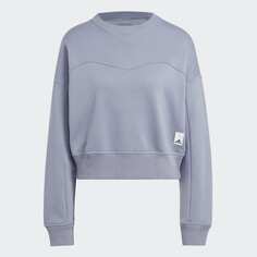 Свитшот Adidas Lounge Fleece, светло-сиреневый