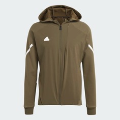 Толстовка Adidas Designed 4 Gameday Premium Full-zip Track, серовато-оливковый