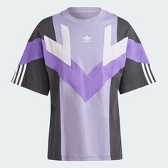 Футболка Adidas Originals Rekive, фиолетовый/мультиколор