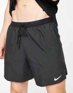 Черные шорты 2-в-1 Nike Running Dri-FIT Stride