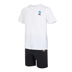 Спортивный костюм Adidas Kids Jb Ss, белый/черный