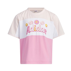 Футболка Adidas Kids, розовый/белый