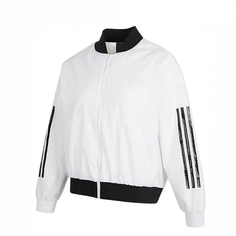 Куртка-бомбер Adidas, черный/белый