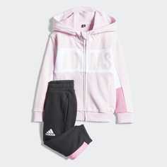 Спортивный костюм Adidas Kids Lk Knit, розовый/черный