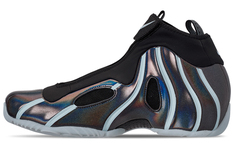 Винтажные баскетбольные кроссовки унисекс Nike Air Flightposite Topaz Mist черный/серебристый