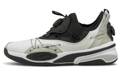 Баскетбольные кроссовки Puma с двойным диском, низкие, черный/белый/серый