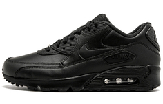 Кожаные кроссовки Nike Air Max 90 черные