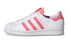 Кроссовки для скейтбординга Adidas Originals Superstar J, белый/розовый, детские