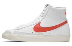 Винтажные мужские кроссовки для скейтбординга Nike Blazer Mid &apos;77, белый/оранжевый