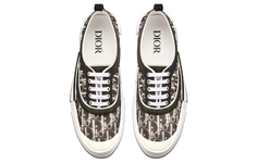 Спортивная обувь с низким берцем Dior B23 Oblique, черные/белые туфли из парусины, мужские