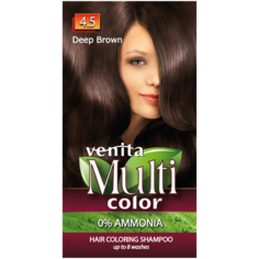 Venita Multi Color шампунь для окрашивания волос 4.5 темно-русый, 40 г