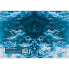 Ежедневник на сшивке полудатир а5 192л, картон 7бц, морской бриз, фольга Calligrata