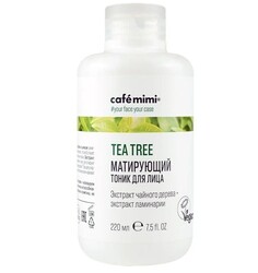 Tea tree тоник матирующий тоник для лица, 220мл Cafe Mimi