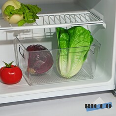 Контейнер для холодильника ricco, 26,5×17×13 см, цвет прозрачный