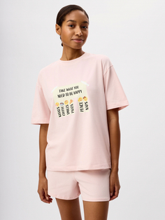 Трикотажная пижама с принтом Emoji Sela